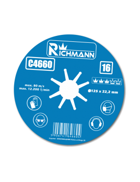 Fibro disks 125mm, G: 60 Richmann