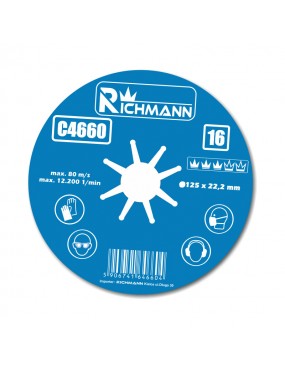 Fibro disks 125mm, G:100 Richmann