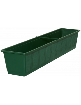 Puķu kaste plastmasas 80cm - Tumši zaļa, Geli