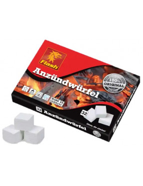 Aizdedzināšanas klucīši balti uz parafīna bāzes 32 gab.