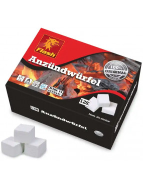 Aizdedzināšanas klucīši balti uz parafīna bāzes 128 gab.