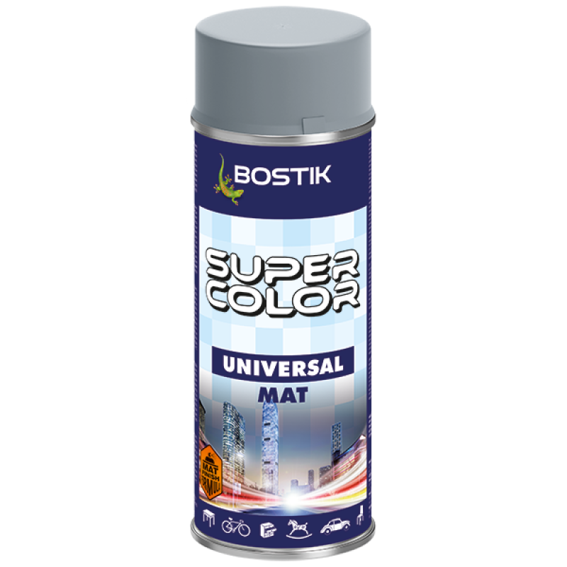 Krāsa SUPER COLOR pelēka matēta 7001 400ml
