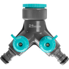 Dārza šļūteņu sadalītājs ar vārstiem ½″