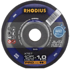 Griezējripa met. 125x1.0x22 Rhodius XT67