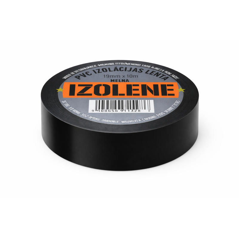 Izolācijas lenta 19mm*10m / melna