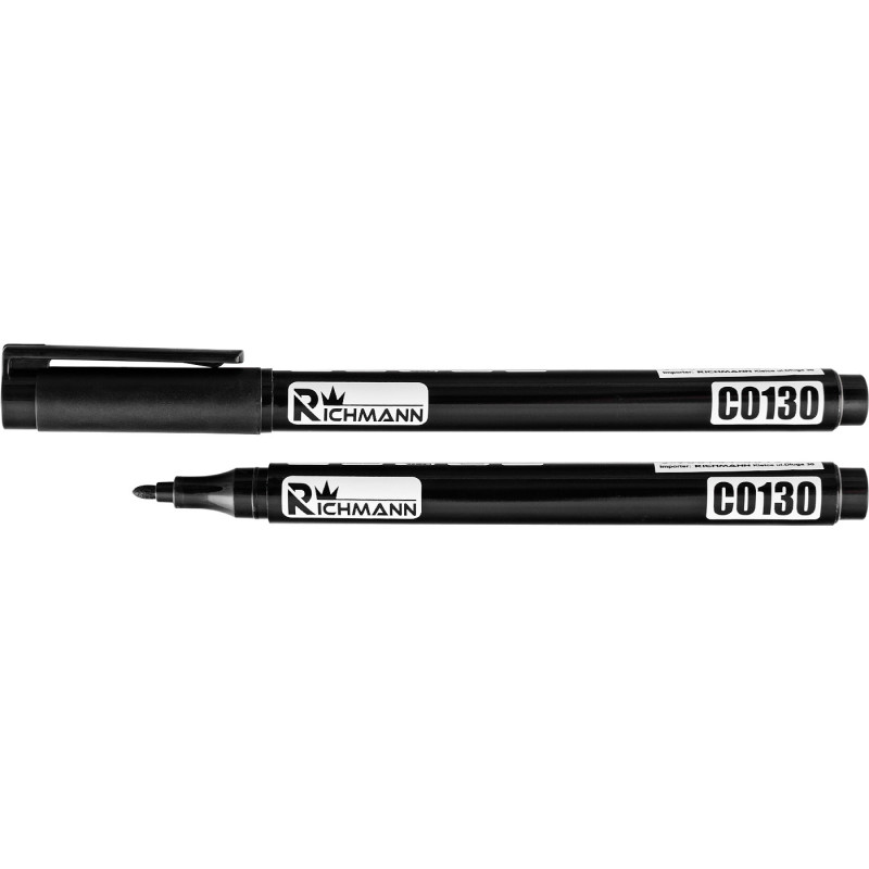 Permanentais marķieris 1mm / melns Richmann