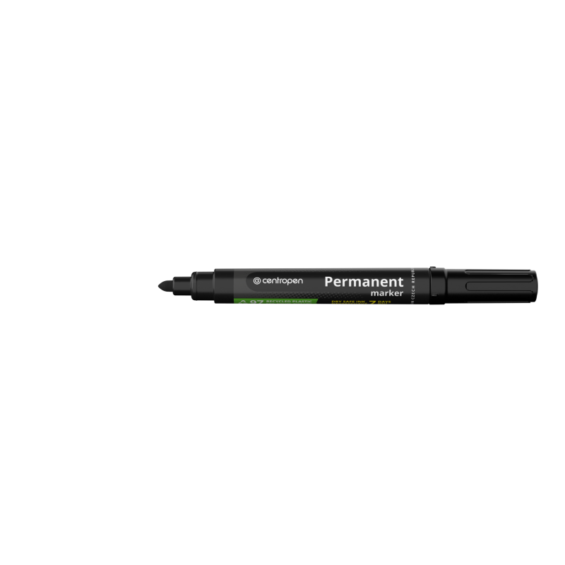Centropen marķieris 2.5mm apaļš, melns