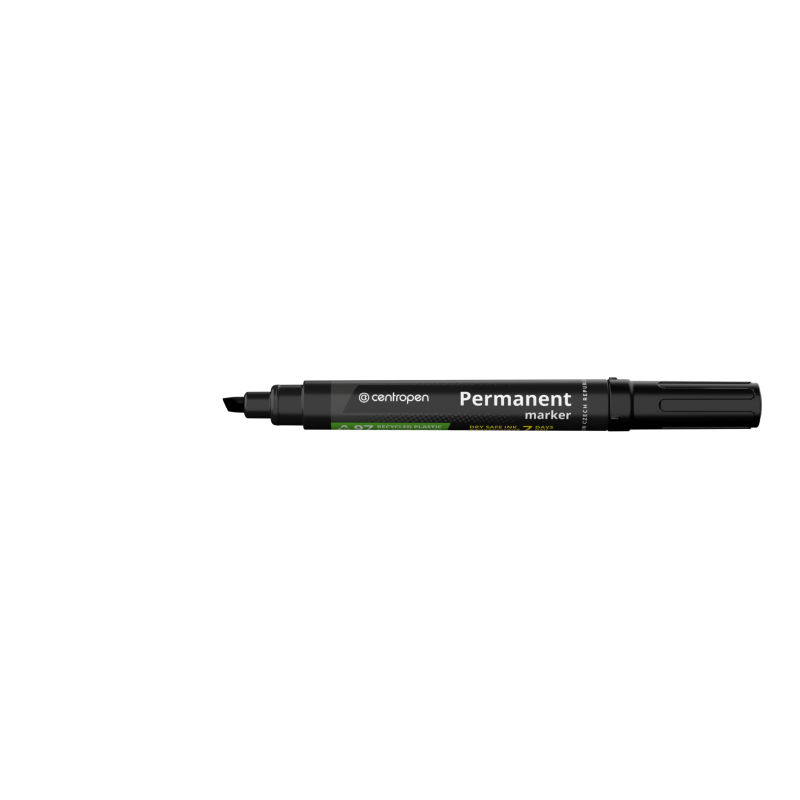 Centropen marķieris 2.5mm šķelts, melns