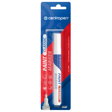Centropen marķieris blisterī balts