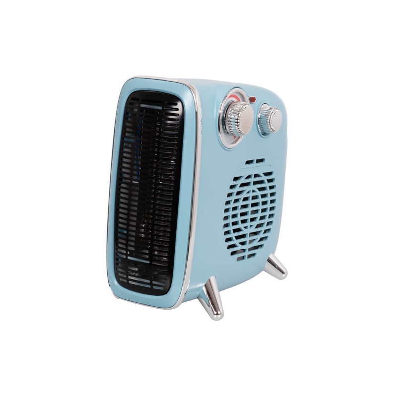 Elektriskais ventilatora sildītājs RETRO 1800 W ZILS