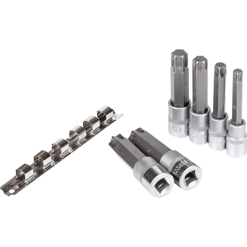 Uzgaļu kompekts,TORX T55-T100 1/2', S2