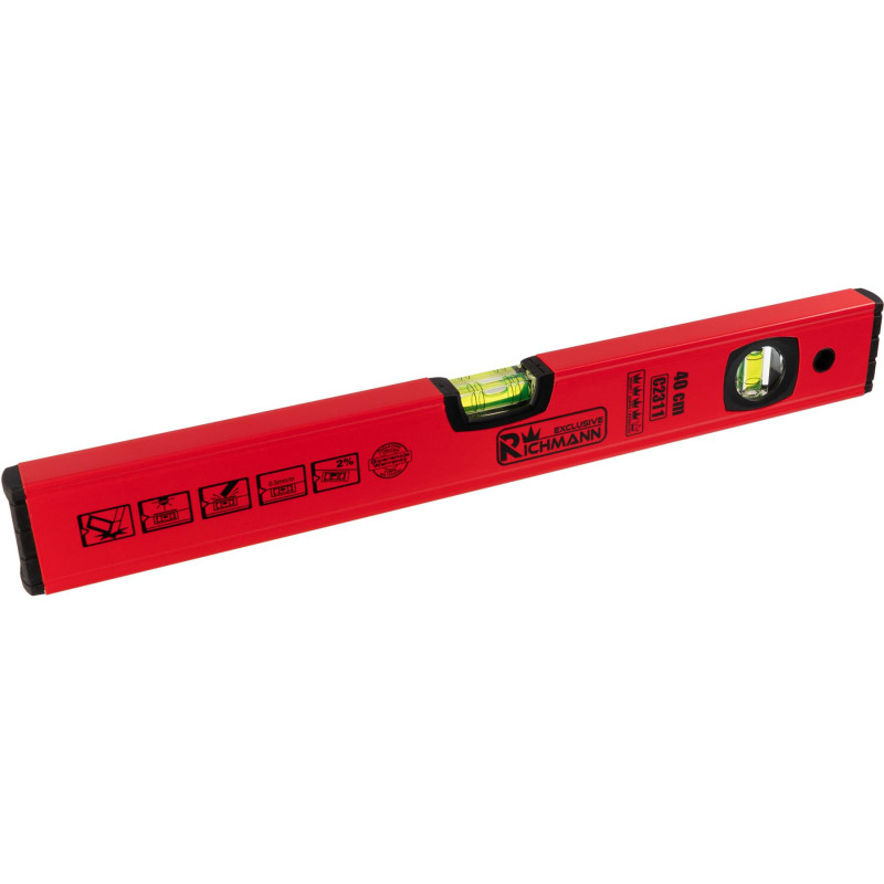 Līmeņrādis 40cm RED, Richmann Exclusive