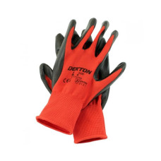 Darba cimdi ar nitrila pārklājumu L izmērs, Dekton