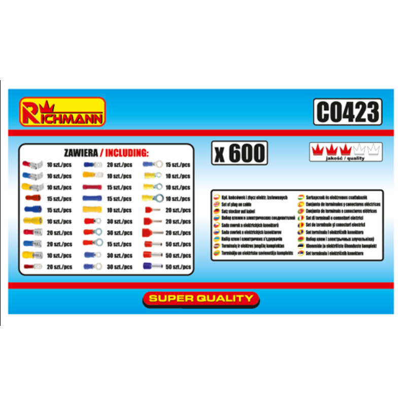 Piederumu komplekts 100gab, Corona