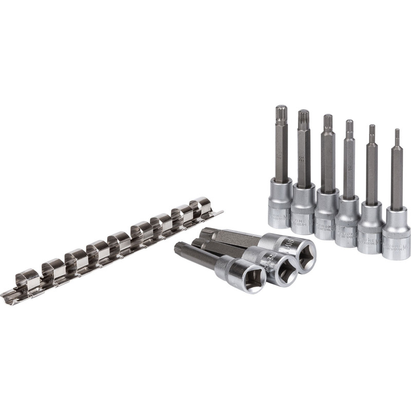 Uzgaļu komplekts, SPLINE M4-M16 1/2', S2, 9gab.