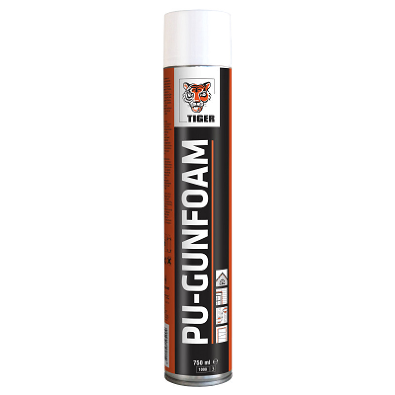 Montāžas putas Tiger PU Gun Foam 750ml