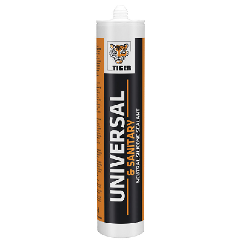 Hermētiķis neitrāls Tiger universal sanit. 280ml balts