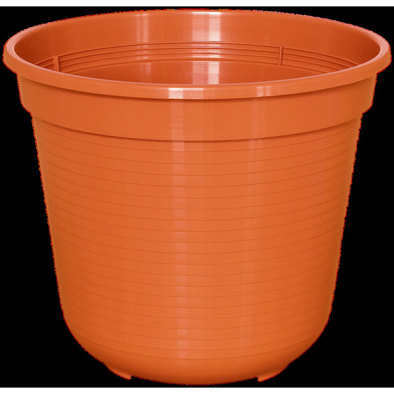 Puķu pods plastmasas 20cm - Terakots, Geli