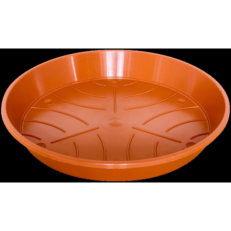 Paliknis puķu podam plastmasas 8cm-Terakots, Geli