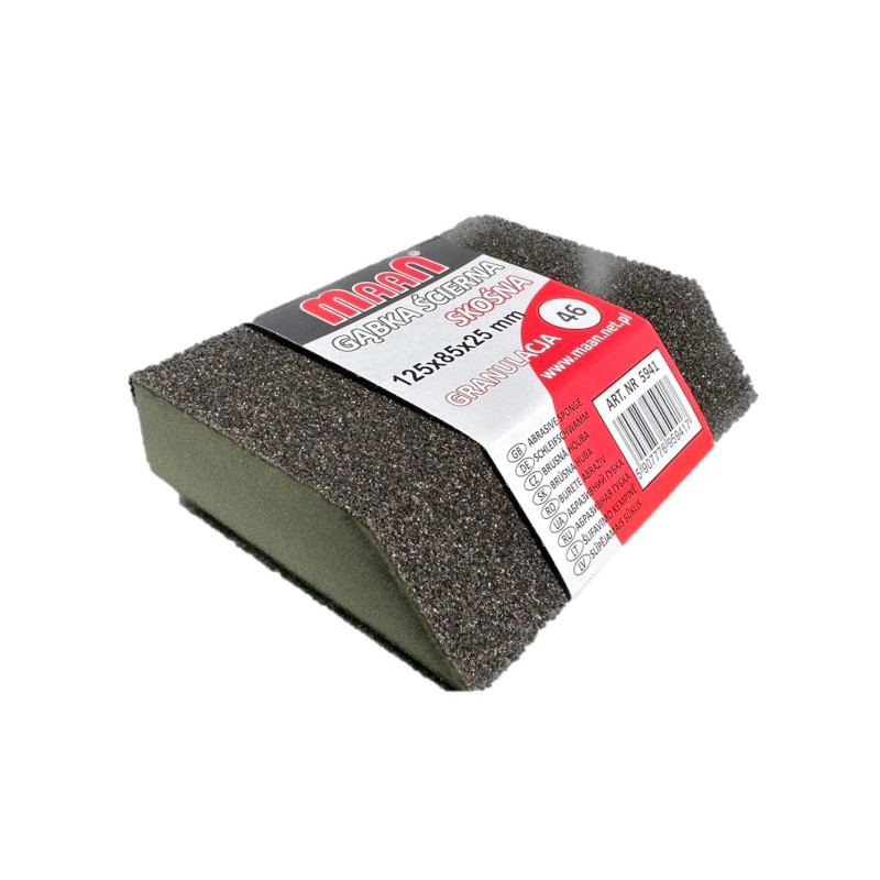 Slīpējamais sūklis, leņķa 124x85x25mm 180 Maan