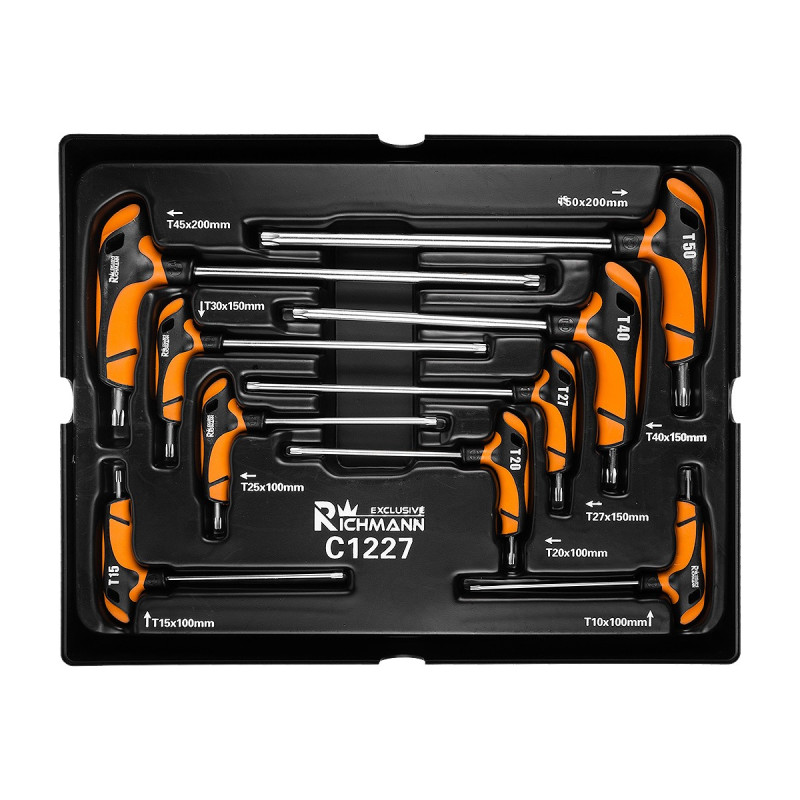 TORX atslēgu komplekts ar T veida rokturi 9gab.
