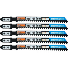 Figūrzāģa asmeņi kokam HCS 100mm / 8 TPI, 5 gab.  Richmann