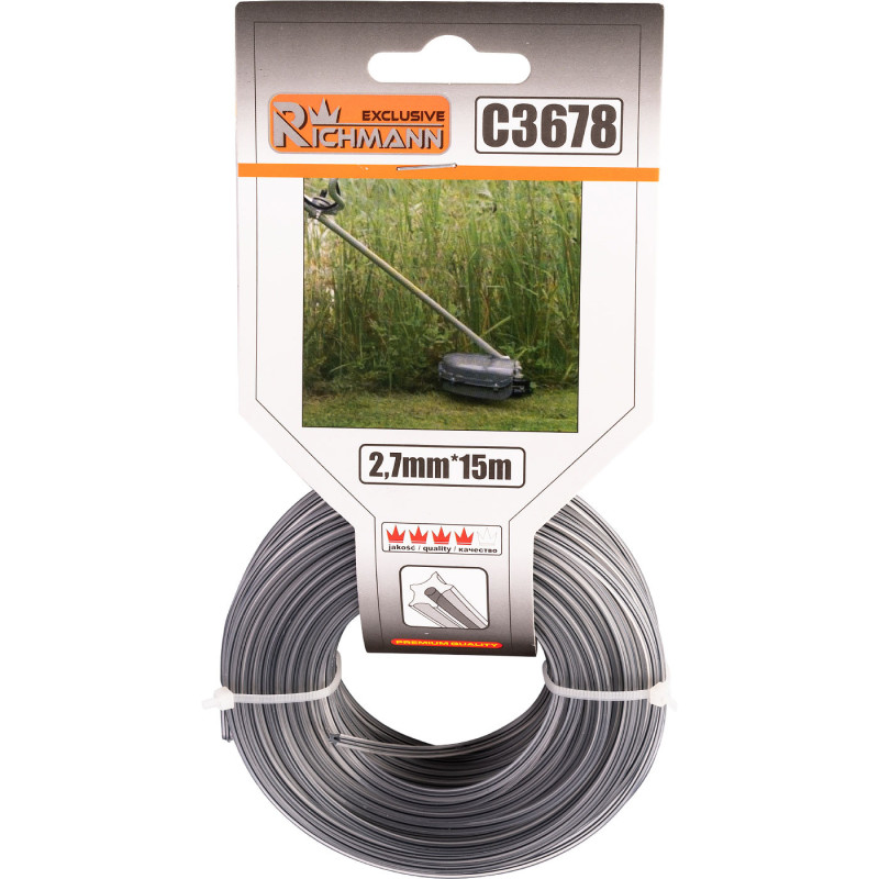 Trimmeraukla DUO zvaigzne 2.7mm/15m, Richmann Exclusive