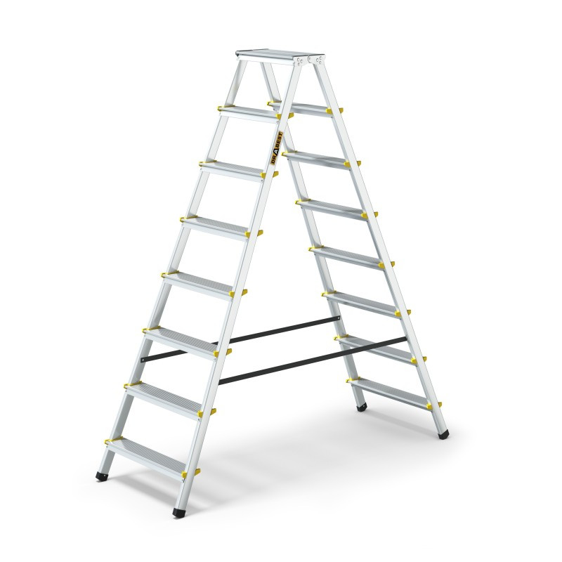 Divpusējās mājsaimniecības kāpnes alu. 150kg 2x8 pak DRABEST