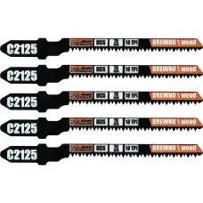 Figūrzāģa asmeņi kokam HCS 75mm 18 TPI CUR, 5 gab.  Richmann