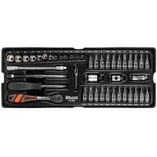 Muciņu un uzgaļu komlekts 1/4'' 44 elementi